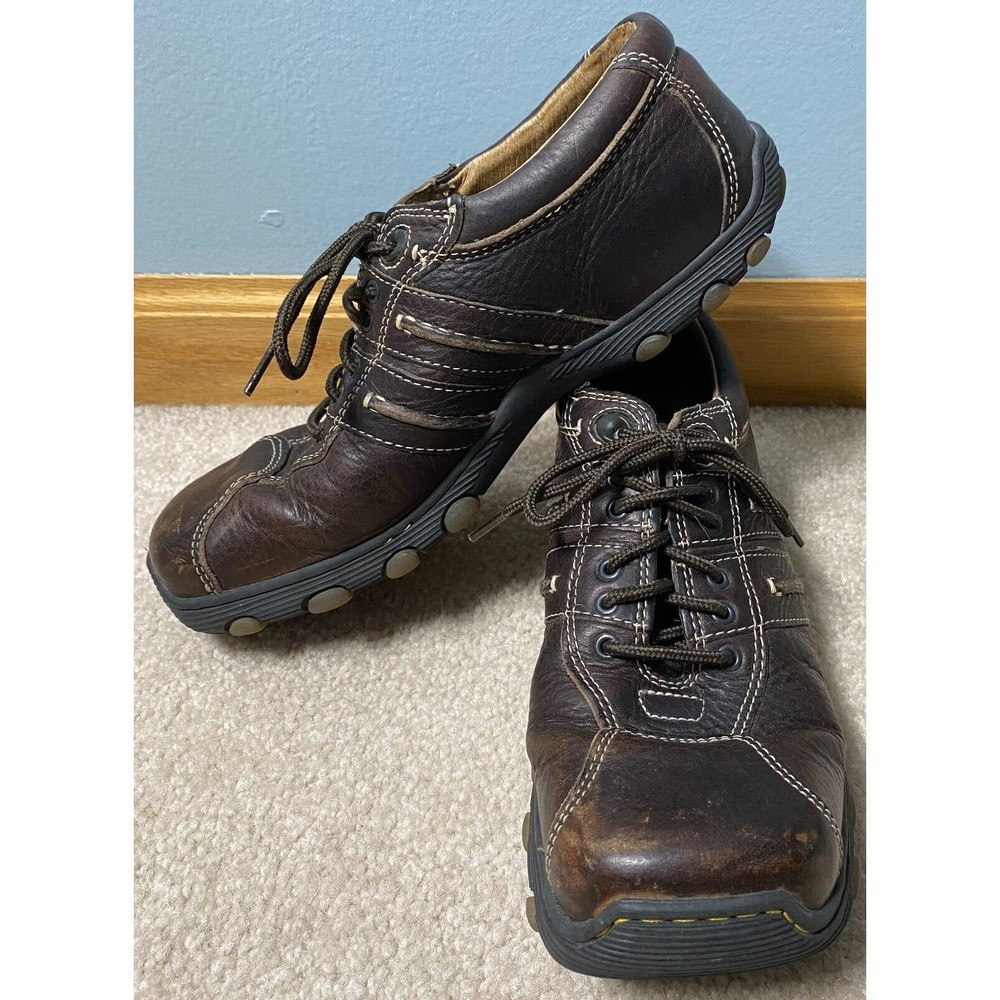 Dr Martens 8A99 Brown Leather Oxford Square Toe Comfort Casual Men Shoes Size 7
